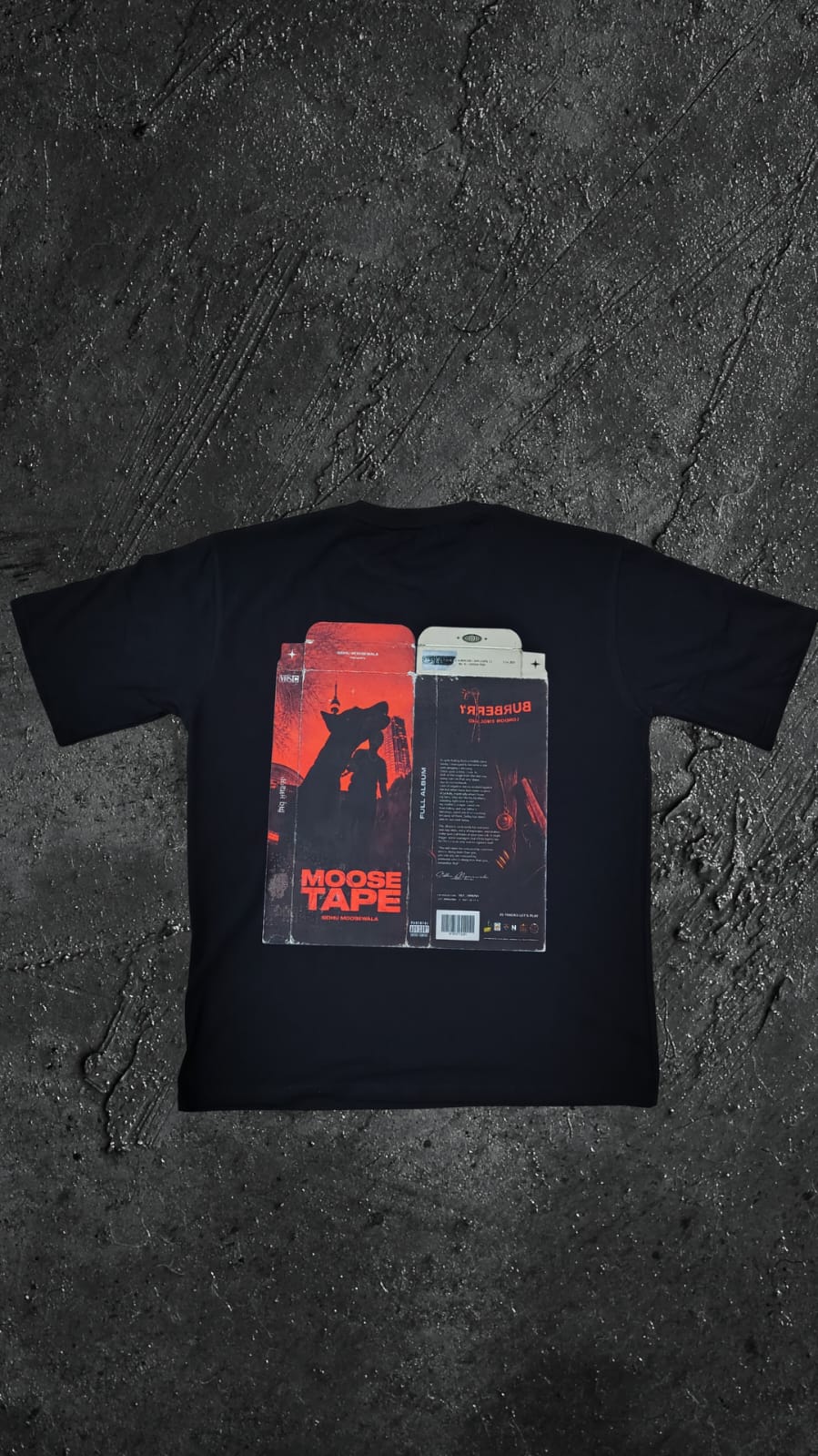 malwa block back MALWA BLOCK — MOOSE TAPE Oversized T-Shirt - Image 4